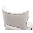 thumbnail image 6 of Guyou Modern Dining Chairs Set of 2, Mid-century Upholstered Linen Armless Side Chair with Nailhead Trim and Curved Back for Dining Room Living Room Kitchen, Beige, 6 of 11