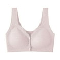 thumbnail image 7 of ylioge Front Closure Bras for Women No Underwire Plus Size L-4X Push Up Bralettes Ladies Lightweight Solid Color Breathable BC-Cup Underwear Bra, 7 of 7