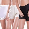 thumbnail image 4 of Loliuicca Women Lace Boxer Shorts Anti-Static Slip Silk Bloomers Underwear Panties, 4 of 5