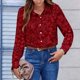 thumbnail image 5 of TaTaai Women Printed Casual Button Down Shirt Long Sleeve Collared Blouse Ladies Spring Autumn Daily Street Wear Soft Breathable Machine Washable No Fading Stylish Top Gift, 5 of 6