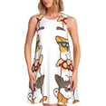 thumbnail image 1 of Lukts Corgi Dog2 Robe Sans Manches pour Femmes, Robe d'Été à Col Rond avec Poches, Adaptée à la Vie Quotidienne, Plage, Fête, 1 of 7
