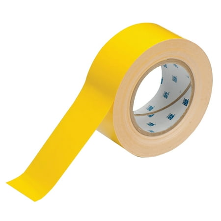 Yellow Aisle Marking Tape - Brady ToughStripe Floor Marking Tape, 2 in x 100 ft, Yellow