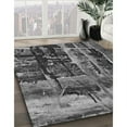 thumbnail image 2 of Ahgly Company Indoor Round Patterned Dark Gray Black Area Rugs, 8' Round, 2 of 6