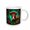 White, variant on 3drose, Ox Surrounded by a Wreath of Red Clover Tattoo Style Art, 11oz Mug
