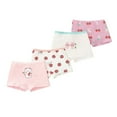 thumbnail image 2 of Uccdo 4 Packs Toddler Little Girls Cotton Underwear Hipster Briefs Big Girls Cute Printed Undies Panties, 3-11T, 2 of 8