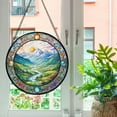 thumbnail image 5 of Pawberry Valley Window Hanging Stained Glass, Valley Suncatchers for Windows Stained Glass, Stained Glass Valley suncatcher, 5 of 7