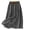 Gray #012, variant on Women's Cotton Linen Midi Skirt with Pockets Casual Flowy Swing Elastic High Waist A-Line Split Long Boho Skirts Purple L