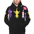 thumbnail image 5 of Lsque Pikmin Pattern Casual Men's Hoodie,Hooded Sweatshirt with Kangaroo Pocket,Pullover Hoodie-Large, 5 of 8