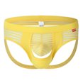 thumbnail image 3 of Sngxgn Men's Boxer Briefs Stretch Underwear Underpants Regular Leg(Yellow,S), 3 of 5