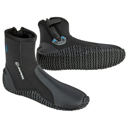 Rapido Boutique Collection Wise 5mm Neoprene Wetsuit Zipper Dive Boot, Great Scuba Diving Snorkeling Surf Boots, Anti-Slip Rubber Sole Booties