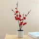thumbnail image 4 of Gran rama de ciruelo falso en maceta con flores artificiales, planta de simulación, decoración, flores falsas, 4 of 5
