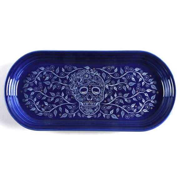 Open Box Fiesta Tableware Company Fiesta Skull and Vine Twilight Bread Tray 12239855