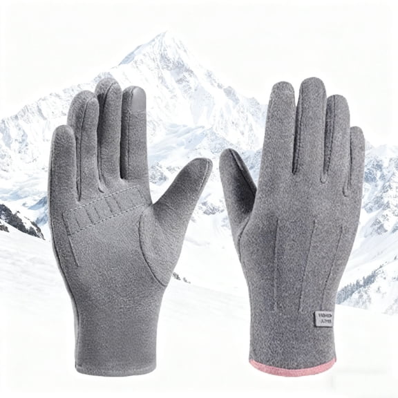 Roncen Women's Winter Touch Screen Gloves Soft Warm Fleece Lined Knit Elastic Cuff Winter Texting Gloves