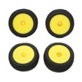thumbnail image 3 of RC Wheel Tires, Abrasion Resistant RC Rubber Tires Yellow 4Pcs  For 1/10 Off Road Vehicles, 3 of 8
