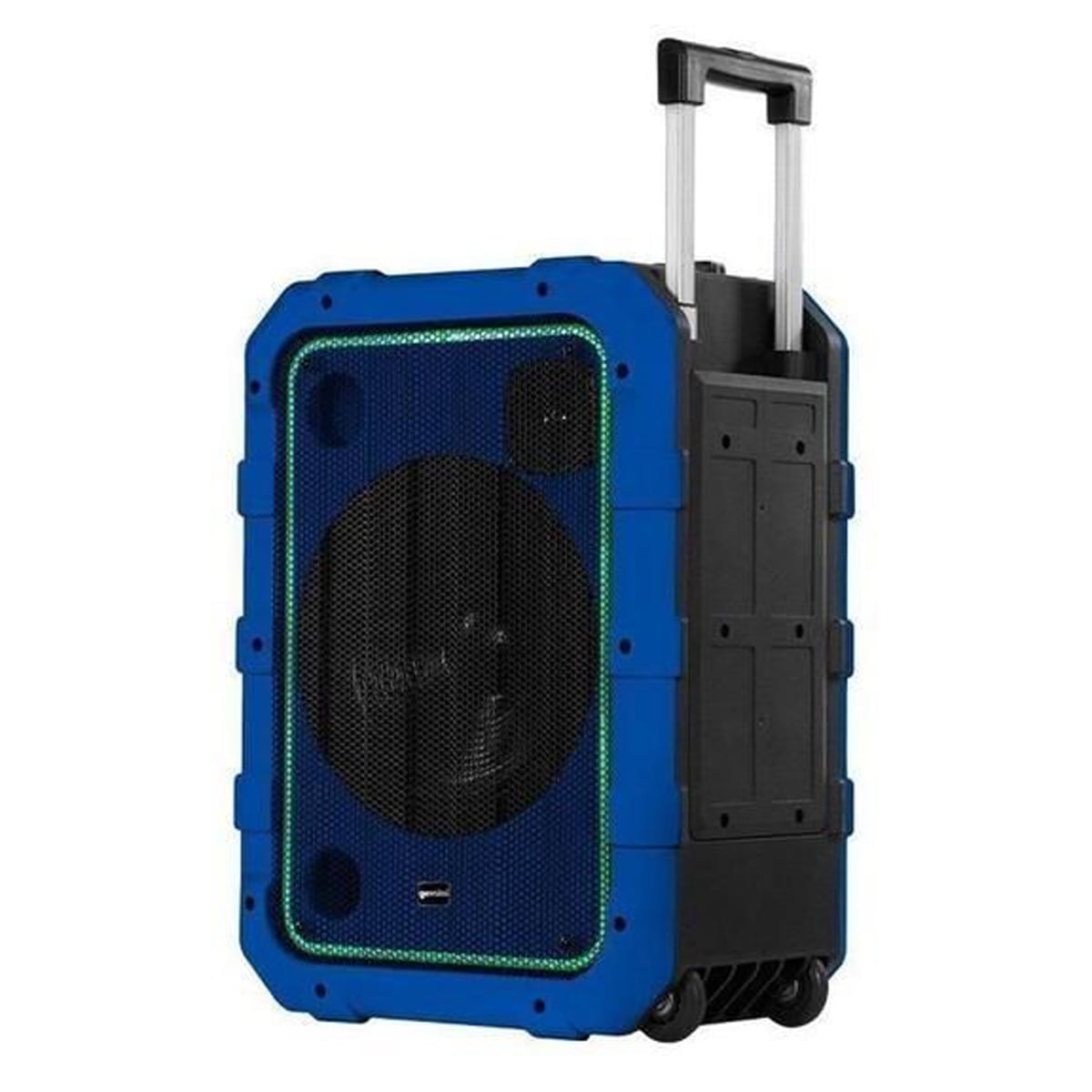 Gemini MPA Series Portable Water-Resistant Bluetooth Trolley Speaker with Lights and Remote, MPA-2400 (Blue), MPA-2400BLU