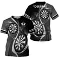 thumbnail image 2 of Personalized Dart Shirts for Men, Dart Polo 3D Shirts Custom Name Shirt, American Flag Shirt Unisex Shirt Size S-5XL (Red, S), 2 of 8