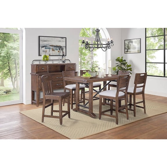 I Home Furnishings Danville Slat Counter Chair (Set Of 2)