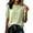 Green, variant on Linen Tops for Women Round Neck Shirt 2026 Half Sleeve Top Double Button Lightweight Breathable Comfy Soft Loose Fit Casual Daily Tops by Yigetop Green L