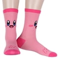 thumbnail image 3 of Nintendo Kirby Women's 3-Pack Character Design Adult Anime Mid-Calf Crew Socks Fits Sock Size 9-11, 3 of 8