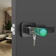 thumbnail image 3 of FITNATE Fingerprint Door Lock with Handle，Smart Biometric Digital Door Knob Lock with App Control Keyless Entry for Bedroom,Home,Hotel,Office, Black, 3 of 11