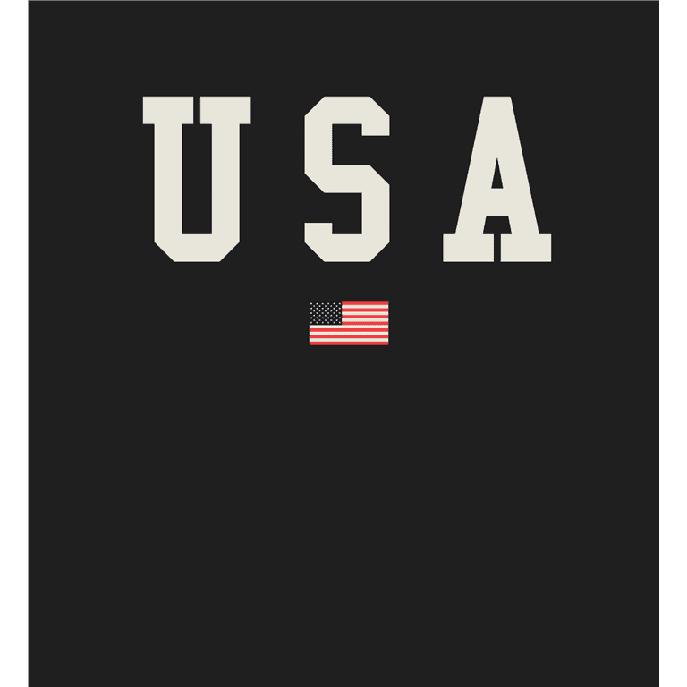Americana USA Flag Crew Neck Long Sleeve Adult Tee -XL-Black Americana USA Flag Crew Neck Long Sleeve Adult Tee -XL-Black