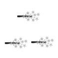 thumbnail image 4 of Worgeous 3pcs Crystal Star Hair Barrettes Rhinestone Hairpins Women Bling Hair Clip Star Hair Accessory Decorative Hair Pins Hair Clip For Girls, 4 of 8