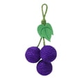 thumbnail image 1 of DOLITY Interactive Cat Toys Teeth Cleaning Kitten Exerciser Chew Toy Grape 20cmx10cm, 1 of 6