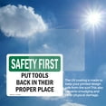 thumbnail image 6 of (2 Pack) Put Tools Back In Their Proper Place OSHA Safety First Sign, 6 of 7