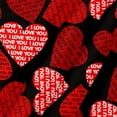 thumbnail image 6 of Romantic Valentines Shower Curtain for Lover, Pink Red Hearts with Quote Text I Love You on Black Fabric Shower Curtains Bathroom Decorations, 69x70 Inches, Hooks Included, 6 of 8