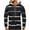 Mens Sweatshirts & Hoodies Black, variant on S-5X Big & Tall Hoodies for Men Plus Size Pullover Fleece Lined Sweatshirts with Front Pocket Casual Stripe Printed Thermal Warm Athletic Hoodie Tops