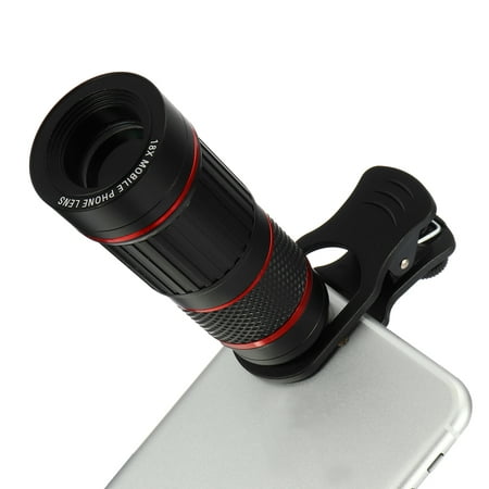 Cellphone Camera Lens Universal High Definition 8/18X Optical Zoom Focus Mobile Phone Lens Clip-on Telescope for (Best Optical Zoom Smartphone)