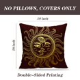thumbnail image 2 of LALILO Throw Pillow Covers Sun Moon And Stars Vintage Moon Sun Ancient Cushion Cover 18" x 18", 2 Pack, 2 of 6