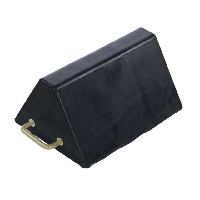 Vestil RWC-25 Chaussure de Roue en Caoutchouc Moulée - 12 x 16 x 8 Po.