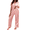 Dark Pink, variant on Ekouaer Women's Satin Silky Pajama Set Short Sleeve Two Piece Nightwear Short Sleeve T Shirt with Long Pajama Set Pj Loungewear