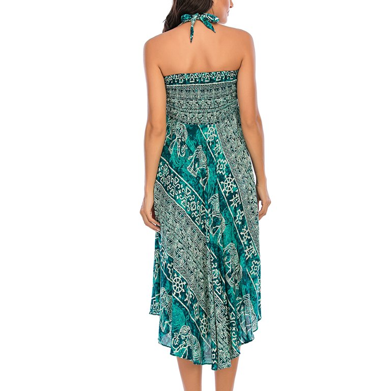 Thailand Gypsy Skirts Long Midi Skirt Halter Convertibel Dress Bohemian  Printed Sundress Tropical Summer Holiday Hippie Dresses Flowy Lightweight  Skirt Boho Dress for Women : : Clothing, Shoes & Accessories
