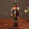 thumbnail image 2 of Didiseaon Christmas Nutcracker Soldier Puppet Wood Nutcracker Figurines Soldier Hanging Decorations for Christmas Tree, Shelves Tables Decor, Xmas Hanging Decor, 2 of 6