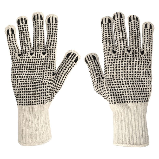 GUANTES DE ALGODÓN CON PUNTOS DE PVC EN PALMA Y DORSO, UNITALLA, PRETUL Pretul 21830