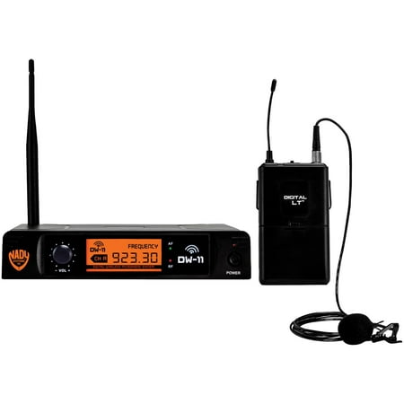 Nady DW-11-LT-ANY Single-Channel Digital Wireless Microphone System (Digital LT LM-14/O Lapel (Best Lapel Microphone System)