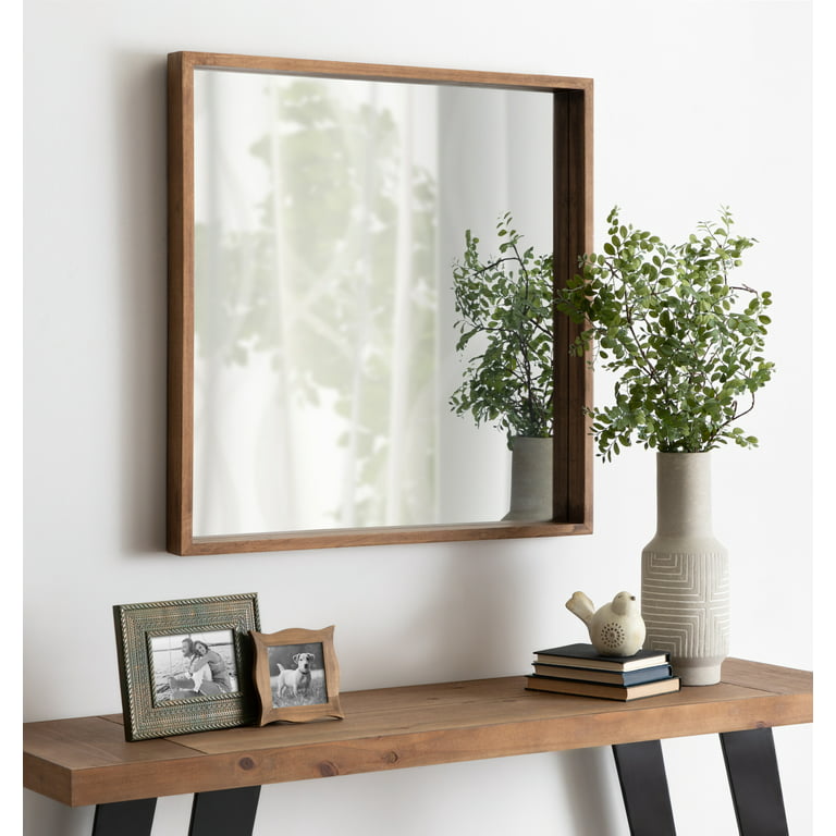  Frame My Mirror Add A Frame - Oxidized Walnut 20 x 60 Mirror  Frame Kit- Ideal for Bathroom, Wall Decor, Bedroom and Livingroom -  Moisture Resistant - Upton Design - Mirror