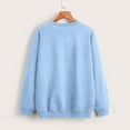 thumbnail image 4 of Durtebeua Long Sleeve Tops Crewneck Sweatshirts Cute Loose Fit Pullovers With Pockets Pullover Sweatshirts For Women Cropped, 4 of 5