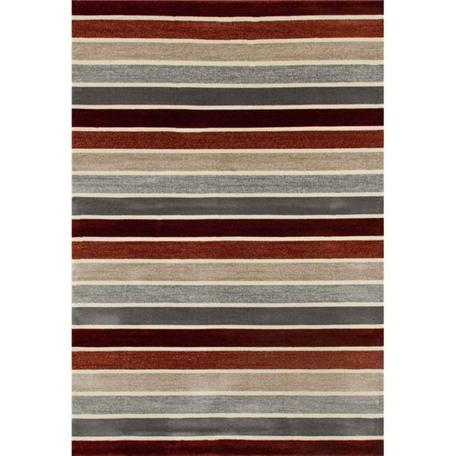 Art Carpet 25771 5 x 8 ft. Troy Collection Mainline Woven Area Rug, Red