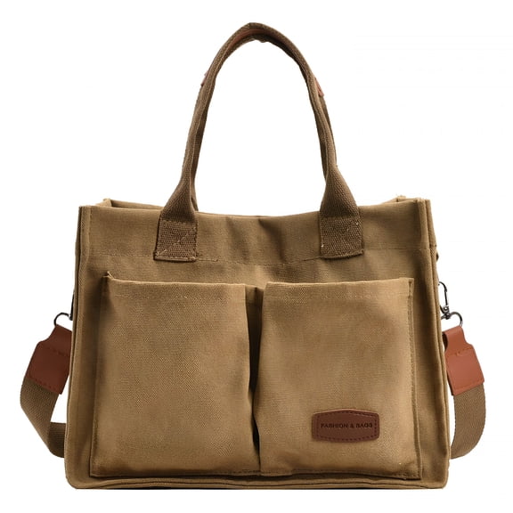 AOMRCOL Canvas Tote Bag for Women,Women'S Bags Crossbody Bags Work Laptop Tote Bag Large Handbags Purse for Travel Nurse Teacher