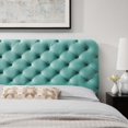 thumbnail image 7 of Modway Lizzy Tufted King/California King Performance Velvet Headboard in Mint, 7 of 7