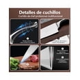 thumbnail image 3 of Cuchillo Chef Xtellar De Cocina Acero Inoxidable Alto Profesional Cuchillos De Cocina 8 Inch Forjado A Mano Color Plateado, 3 of 5