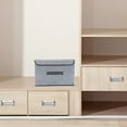thumbnail image 5 of ZToonmas Closet Organizers And Storage Foldable Storage Box with Lid 2Pcs (Large + Small) Fabric Storage Box with Lid, Closet Storage Box, Room Organization, Office Storage, Toy Storage, 5 of 6