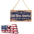 thumbnail image 5 of 4th of July Celebration American Independence Day Plaque Sign Home Decoration Photo Prop, 5 of 7