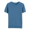 thumbnail image 4 of TrendOFT Short Sleeve Sweaters for Women Wool Blend Crew Neck Sweater Shirts Business Casual Work Tops 2026 Summer Tops Blue S, 4 of 4