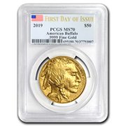 2019 1 oz Gold Buffalo MS-70 PCGS (First Day of Issue)