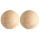 thumbnail image 3 of 2 bolas de madera maciza de 7 cm, esferas de madera natural sin acabado, ideales para proyectos de bricolaje, pintura, tallado y decoración del hogar., 3 of 7