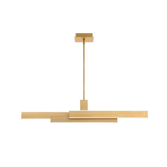 37064-020 Eurofase Lighting Cameno Linear Chandelier 1 Light-Satin Gold Finish